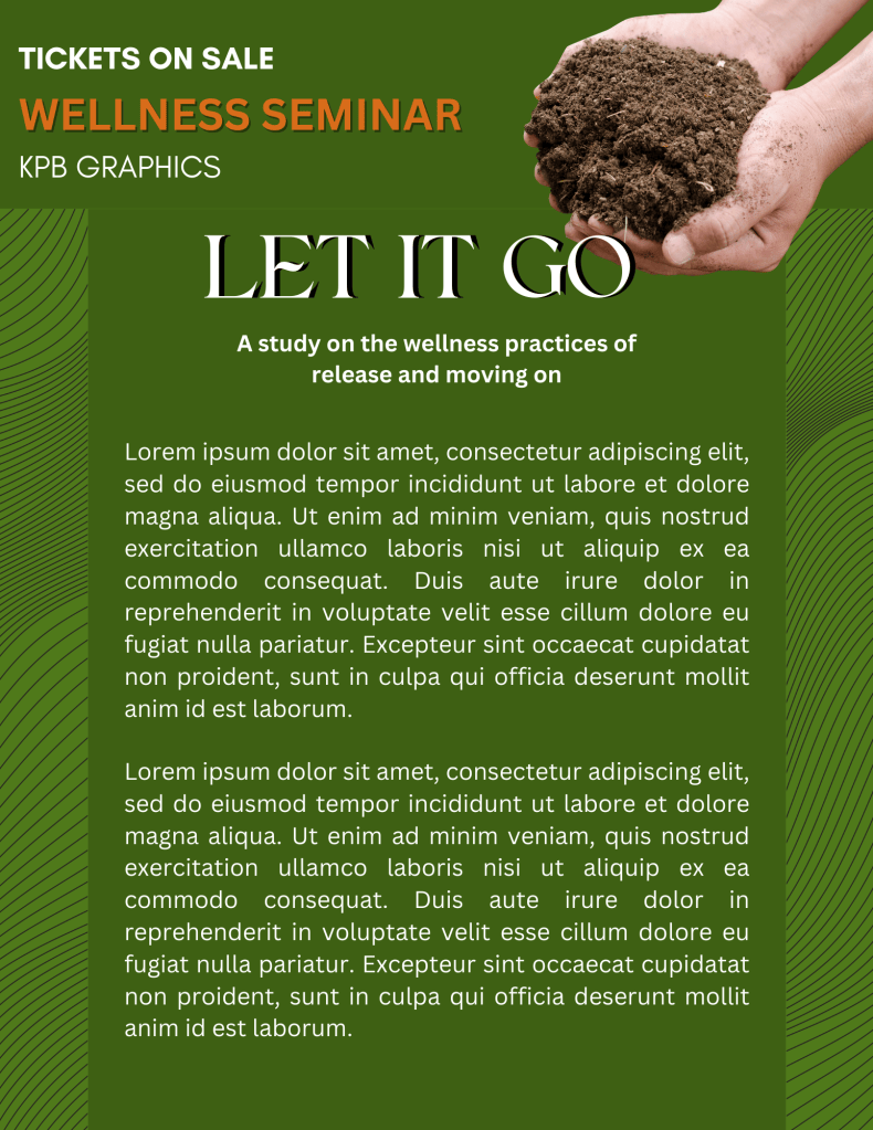 Event email template designed with environmental inspired color palette.